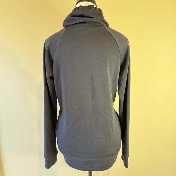 GAIAM Pullover Funnel Neck Black Long Sleeve Sweater Women’s - Picture 3 of 11